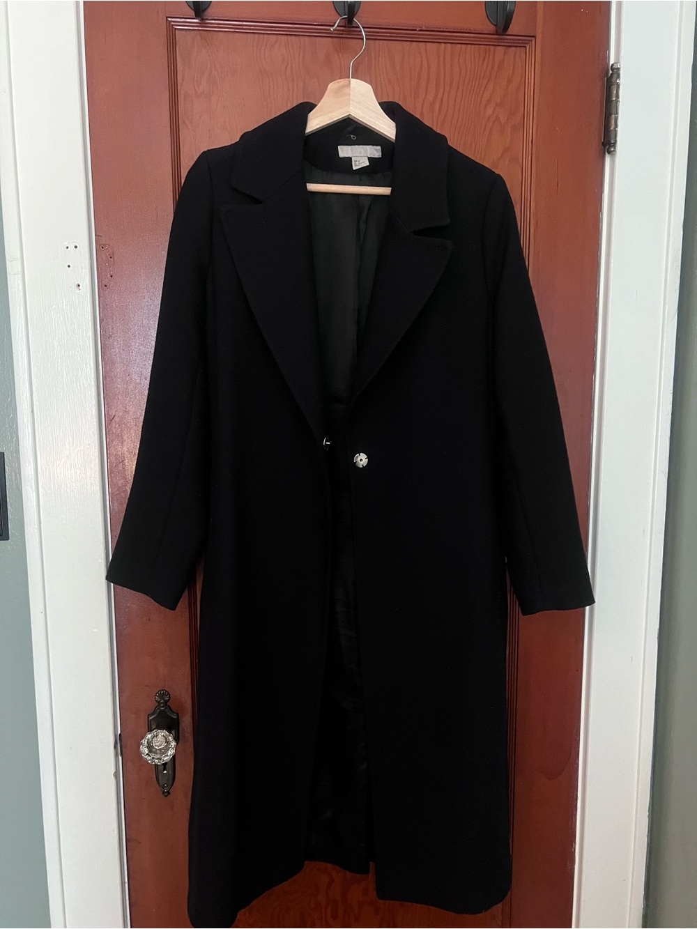 H&M Black Long Trench Coat